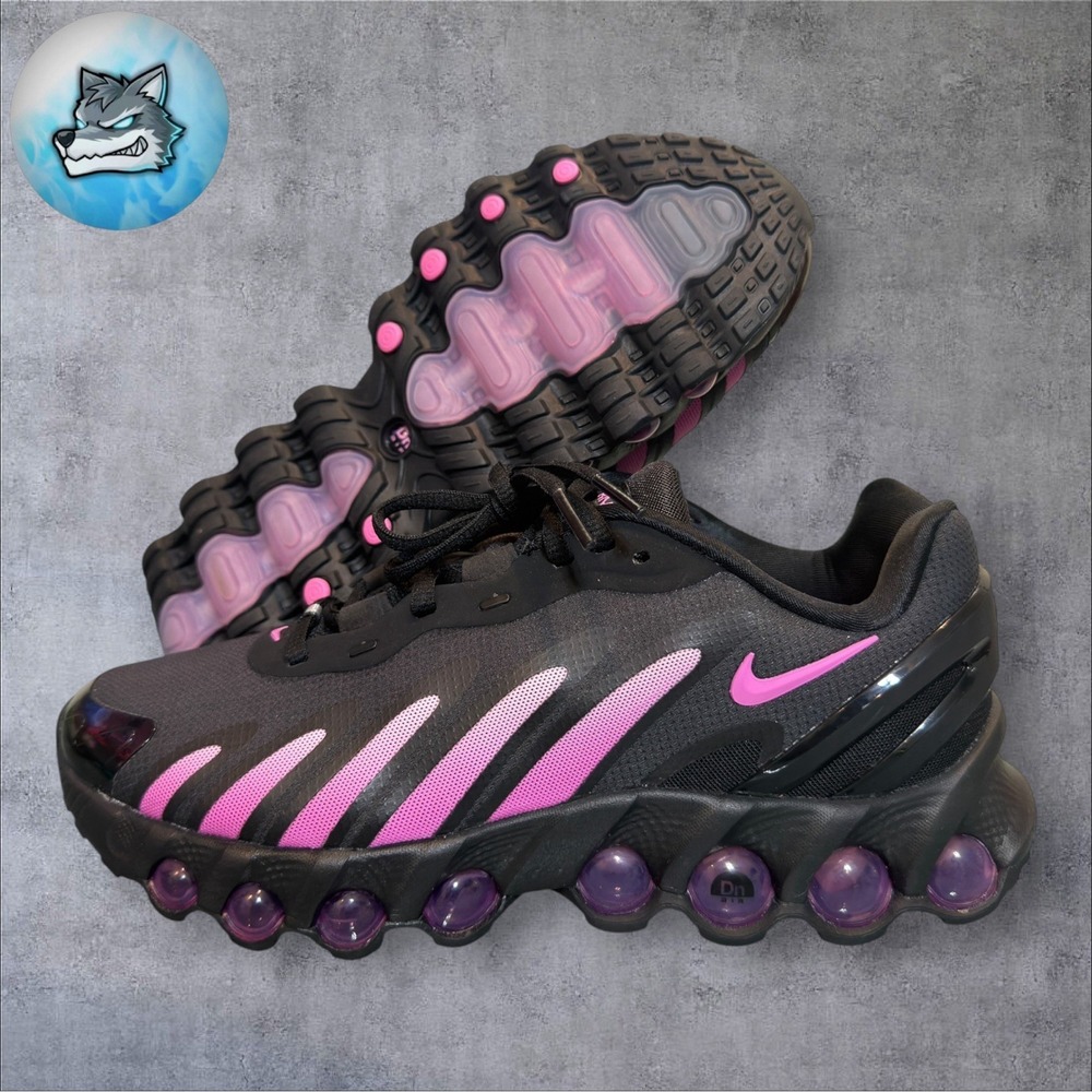 Nike Air Max DN8 Womens 8 Black Pink Foam Running Shoes IH4483-001 New